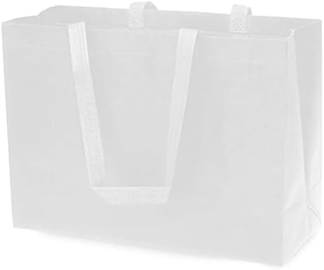 Zenpac White Gift Bags with Handles 12 Pack