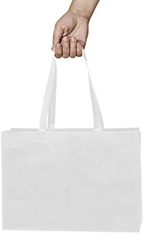 Zenpac White Gift Bags with Handles 12 Pack