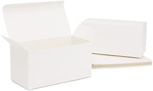 Juvale 20 Pack White Gift Boxes with Lids