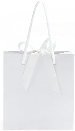 SHYRABBIT 10pcs White Gift Bags with Handles