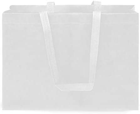 Zenpac White Gift Bags with Handles 12 Pack