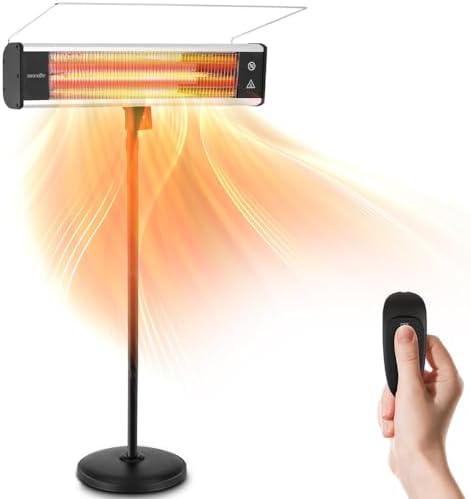 SereneLife Infrared Heater 1500W Portable with Remote