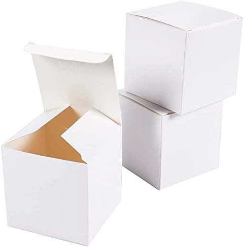 Juvale 100-Pack White 3x3x3 Gift Boxes with Lids