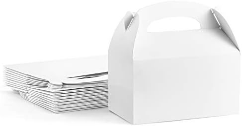 ValBox Treat Boxes 30 Pack White Paper Gable Gift Boxes