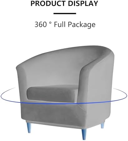 Velvet Club Chair Slipcover for High Stretch Furniture
