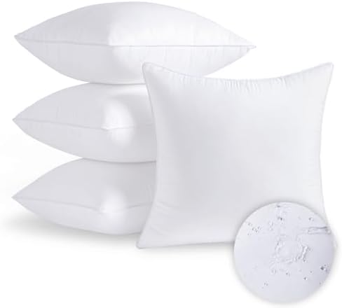 20x20 Waterproof Pillow Inserts Set of 4