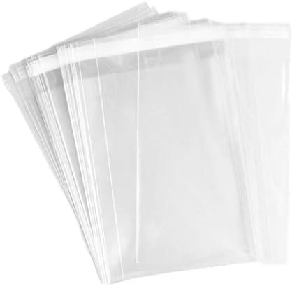100pcs 8x10 Inch 20 Mil Clear Resealable Cellophane Bags
