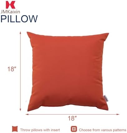 JMKaixin Waterproof Decorative Throw Pillows Pack of 2
