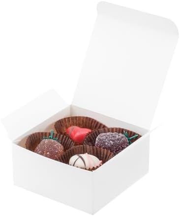 UnicoPak 20 Pack White 4x4x2 Gift Boxes