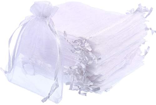 Mudder 50 Pack Organza Gift Bags with Drawstring