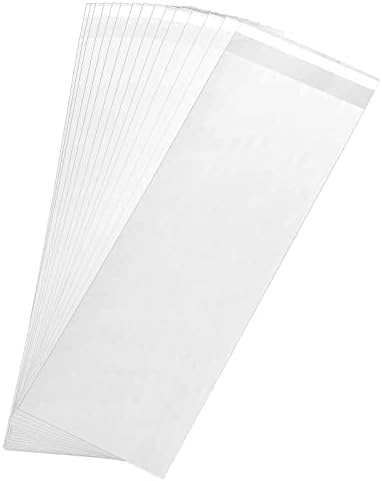 200 Pcs 4x10 In Clear Cellophane Bags Resealable Self Adhesive