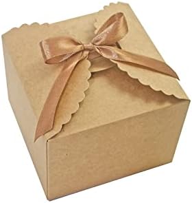 Brown Kraft Gift Box 10 Pack with Ribbon