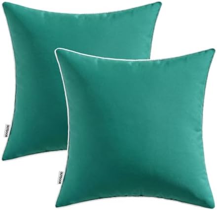 MIULEE 2-Pack Dark Teal Pillow Protectors
