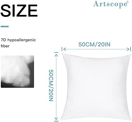 Artscope 20x20 Outdoor Pillow Inserts Set of 4