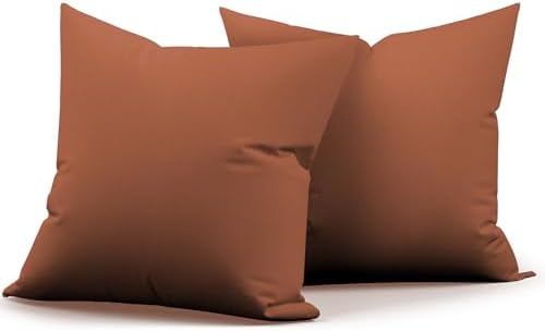 Metliv Premium 16x16 Inch Outdoor Throw Pillow Set of 2 Red