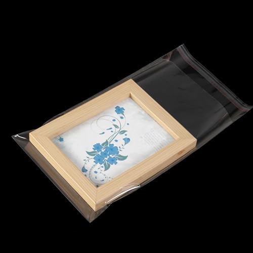 200 Pcs Clear Cellophane Bags 6x9 Inch Self Sealing