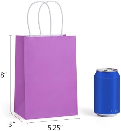 BagDream 24PCS Small Rainbow Party Favor Bags with Handles