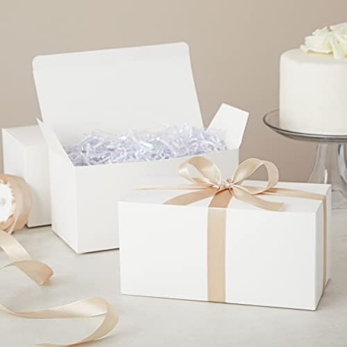 Juvale 20 Pack White Gift Boxes with Lids