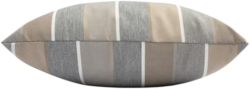 FUNHOME Outdoor Throw Pillows Set of 2 Gray Stripe
