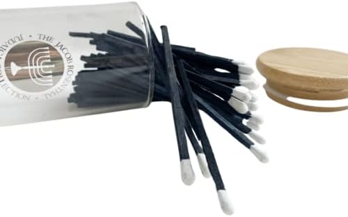 Rite Lite Hanukkah Matches in Glass Container Set of 75