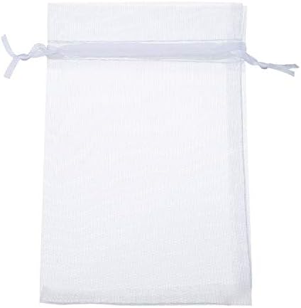 Wudygirl 100pcs Organza Gift Bags 4x6 with Drawstring