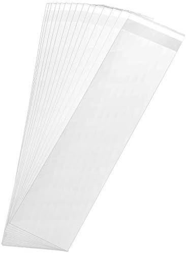 100 pcs Clear 3 in x 11 in Self Seal Cello Bags