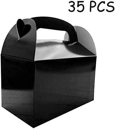 HKLMRO 35 Pc Black Candy Treat Boxes for Party