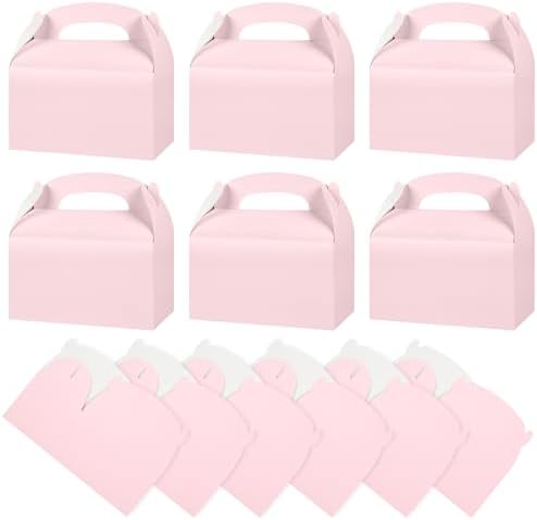 DjinnGlory 36 Pink Party Favor Boxes with Handle
