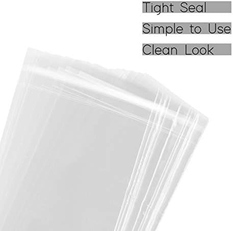 Purple Q Crafts Clear Self Sealing Cellophane Bags 4 x 9 100 Pack
