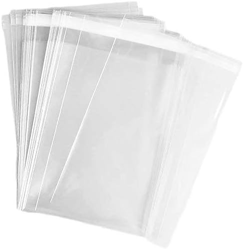 50 Pcs Clear 10 x 13 Self Seal Cellophane Bags