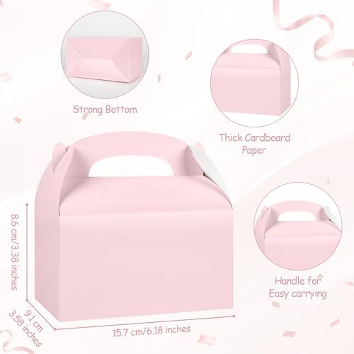 DjinnGlory 36 Pink Party Favor Boxes with Handle