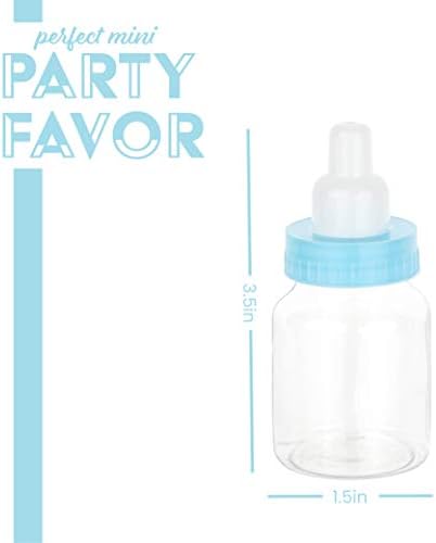 Hammont Blue Baby Boy Acrylic Candy Boxes 36 Pack