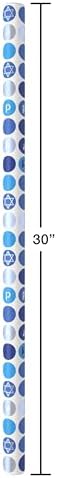 American Greetings Reversible Hanukkah Wrapping Paper 4 Rolls 120 Sq Ft
