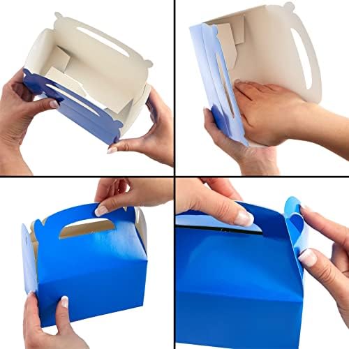 BLUE PANDA 24 Pack Rainbow Gable Boxes for Party Favors