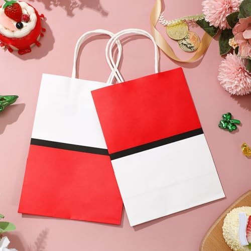 Locmeo 12 Pcs Cartoon Animation Birthday Gift Bags with Handle