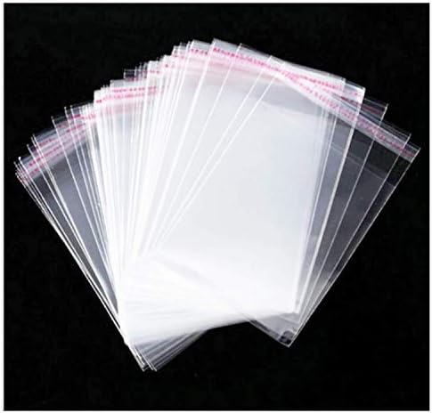 JOSDIOX 5x65 Inch Clear Cellophane Bags 100Pcs Resealable
