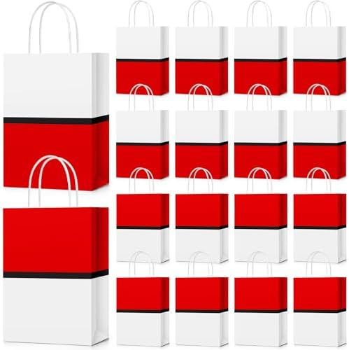 Locmeo 12 Pcs Cartoon Animation Birthday Gift Bags with Handle