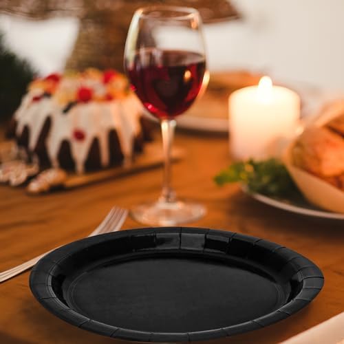 50 Pack 9 Inch Disposable Paper Party Plates