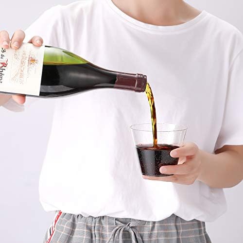 JOLLY CHEF 100 Pack 9 oz Gold Glitter Plastic Cups