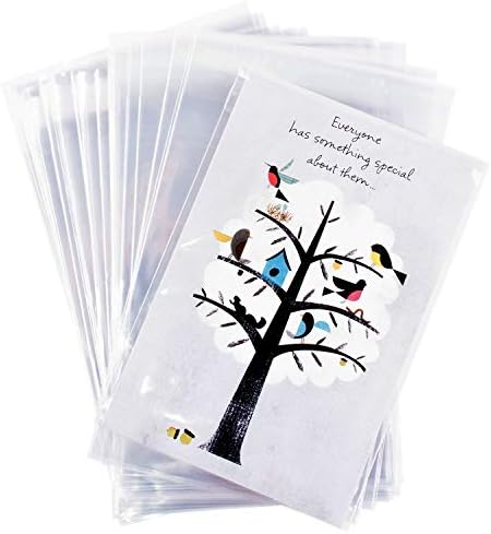 100 Pcs Ultra Clear Cellophane Bags 6x9 Inch