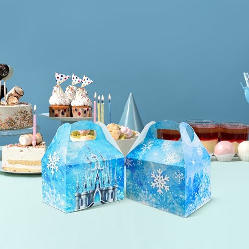 16Pcs Snowflake Gift Boxes for Winter Party Supplies