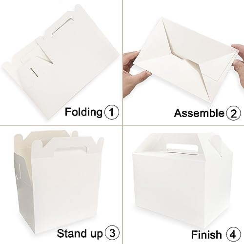 Unarty 30 Pcs Large Gable Treat Boxes