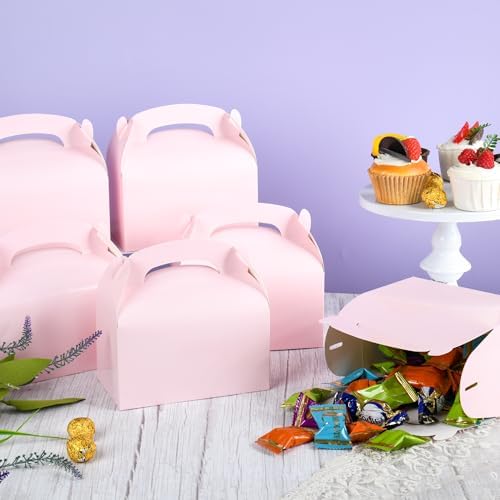 DjinnGlory 36 Pink Party Favor Boxes with Handle