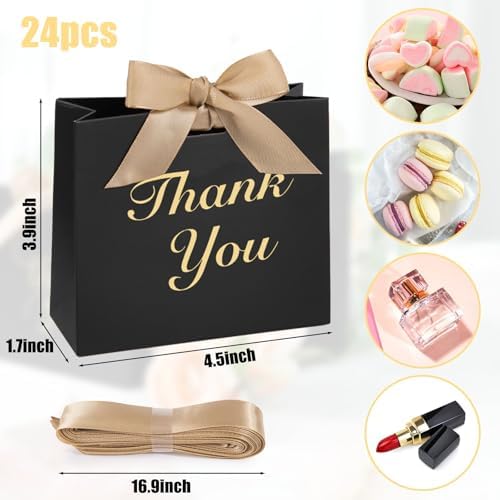 VGOODALL 24PCS Mini Party Favor Bags with Bow Ribbon 1