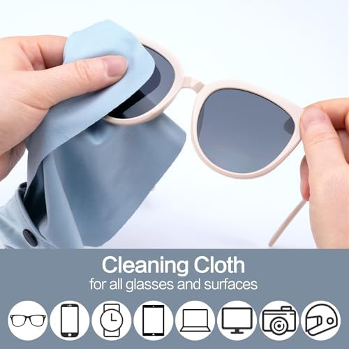 Vemiss 6 Pack Microfiber Cleaning Cloths for Glasses Lenses Screens Jewelry