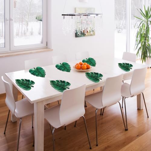 Zonon 50 Pcs Leaf Shaped Paper Plates 98 Inch