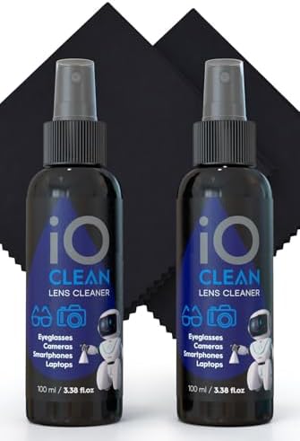 iO CLEAN Eyeglass Lens Cleaner Kit 338oz338oz2 Cloths