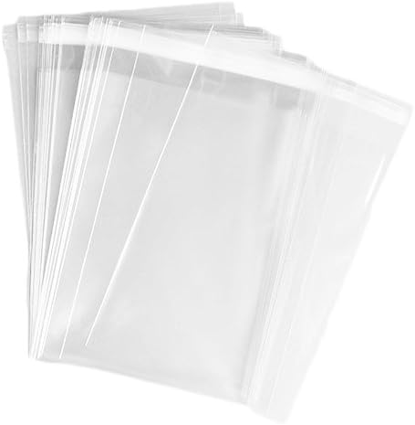 100pcs Clear Resealable Cellophane Bags 6x8inch 28mil