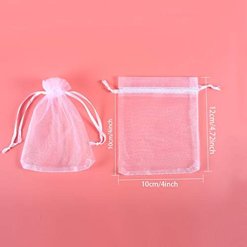 Mudder 50 Pack Organza Gift Bags with Drawstring