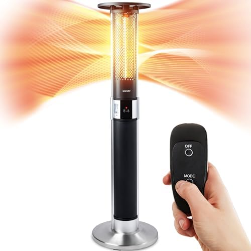 SereneLife Infrared Patio Heater 1500W Remote Control